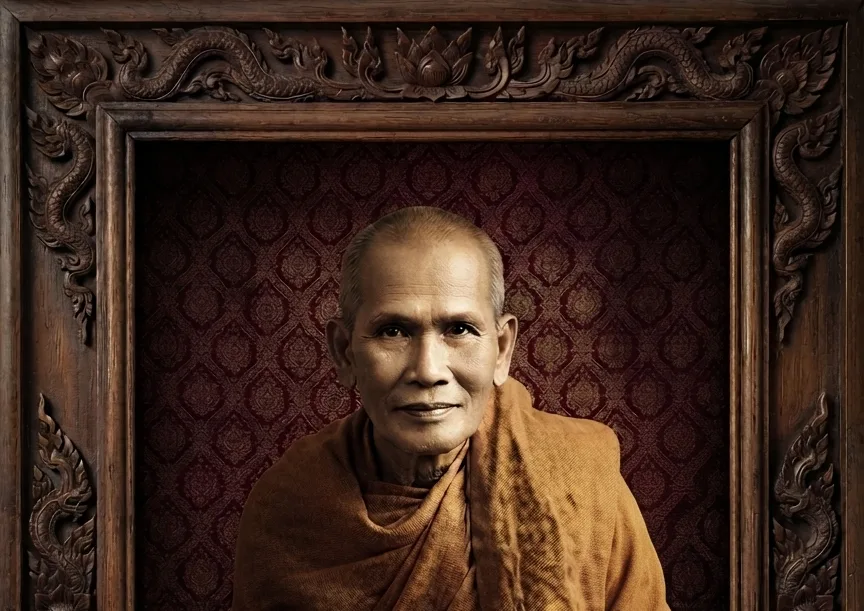 Luang Pho Chaem of Wat Chalong, the revered Buddhist monk of Phuket known for his compassion, leadership, and sacred amulets.